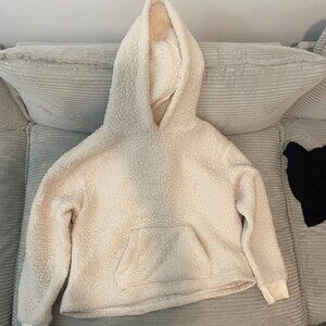 White Fluffy Hoodie